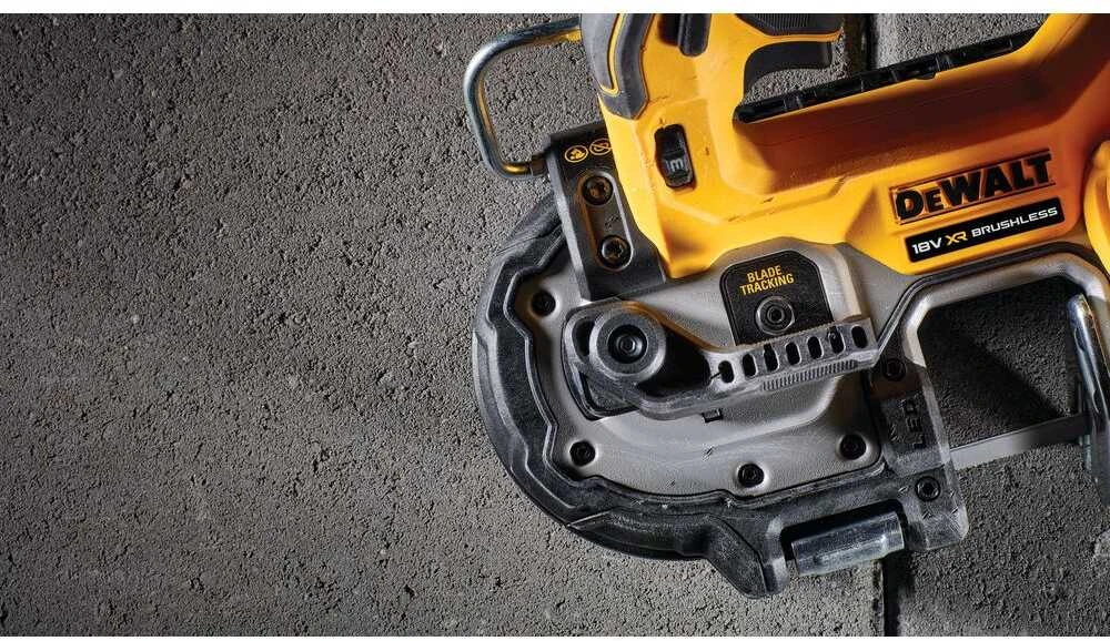 Juostinis pjūklas DeWalt DCS377NT; 18 V (be akumuliatoriaus ir pakrovėjo)
