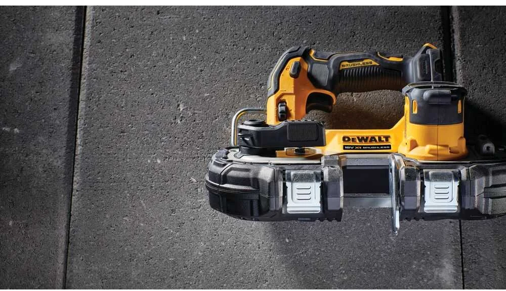 Juostinis pjūklas DeWalt DCS377NT; 18 V (be akumuliatoriaus ir pakrovėjo)