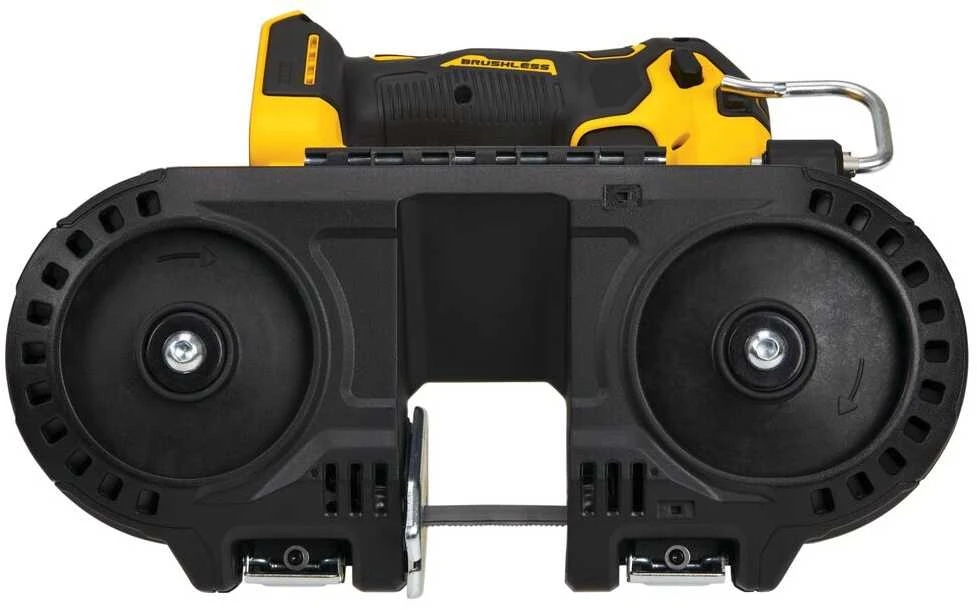 Juostinis pjūklas DeWalt DCS377NT; 18 V (be akumuliatoriaus ir pakrovėjo)