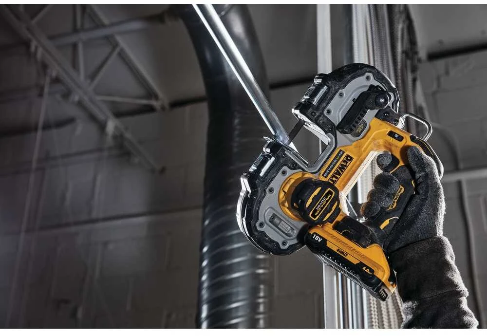 Juostinis pjūklas DeWalt DCS377NT; 18 V (be akumuliatoriaus ir pakrovėjo)