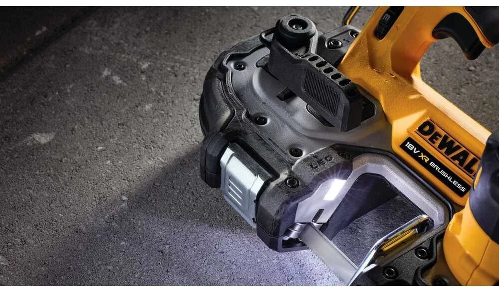 Juostinis pjūklas DeWalt DCS377NT; 18 V (be akumuliatoriaus ir pakrovėjo)
