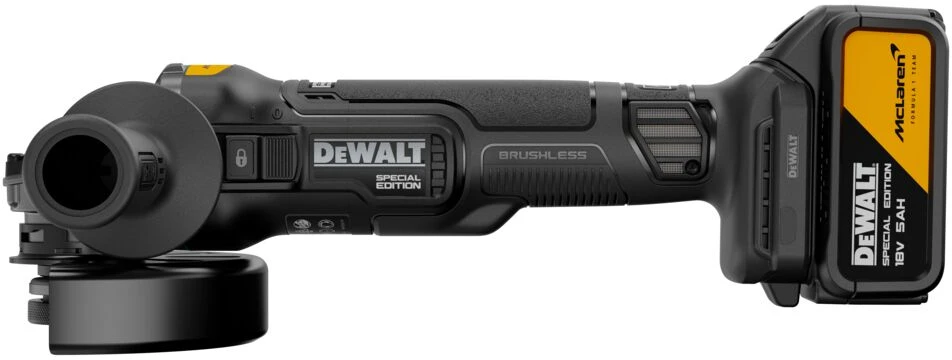 Kampinis šlifuoklis DeWalt DCG45MP2T; 18 V; 2x5,0 Ah akum.