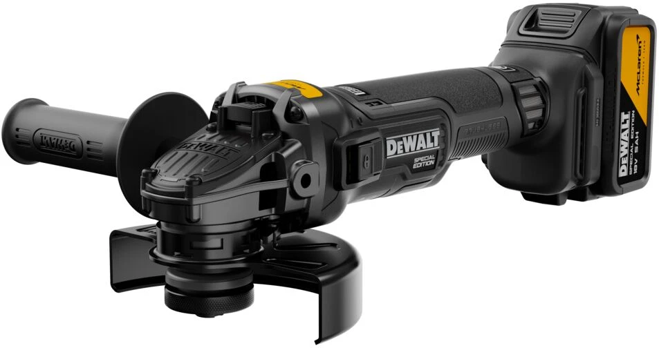 Kampinis šlifuoklis DeWalt DCG45MP2T; 18 V; 2x5,0 Ah akum.