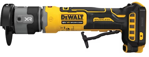 DeWalt akumuliatorinis šlifuoklis 76mm, šoninis profilis
