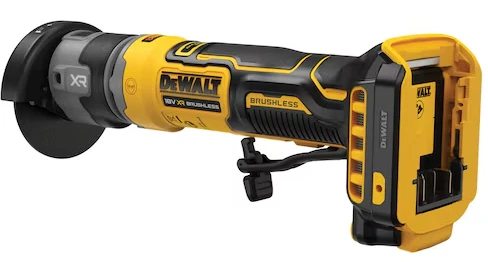 Akumuliatorinis kampinis šlifuoklis DeWalt DCG430N-XJ; 18 V; 76 mm (be akumuliatoriaus ir pakrovėjo)