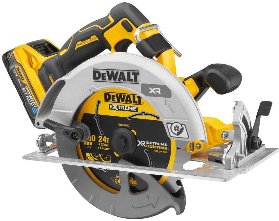 Dewalt akumuliatorinis diskinis pjūklas su PowerStack baterija