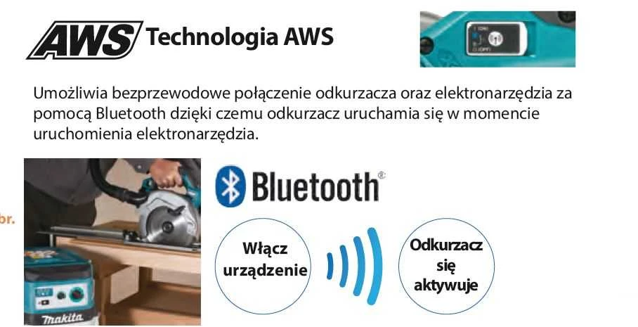 MAKITA diskinis pjūklas 40V XGT 190mm HS004GM202 2x4,0Ah +MODUŁ AWS