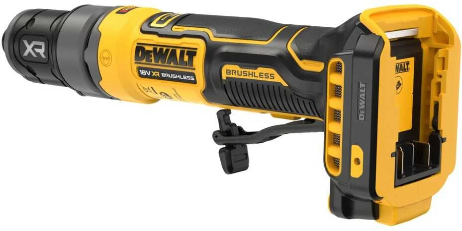 Tiesinis šlifuoklis DeWalt DCG420N-XJ; 18 V (be akumuliatoriaus ir pakrovėjo)