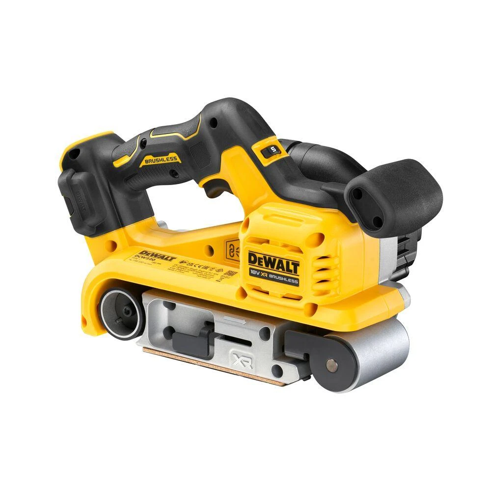 De Walt Juostinis šlifuoklis DeWalt DCW220N-XJ; 18 V (be akumuliatoriaus ir pakrovėjo)