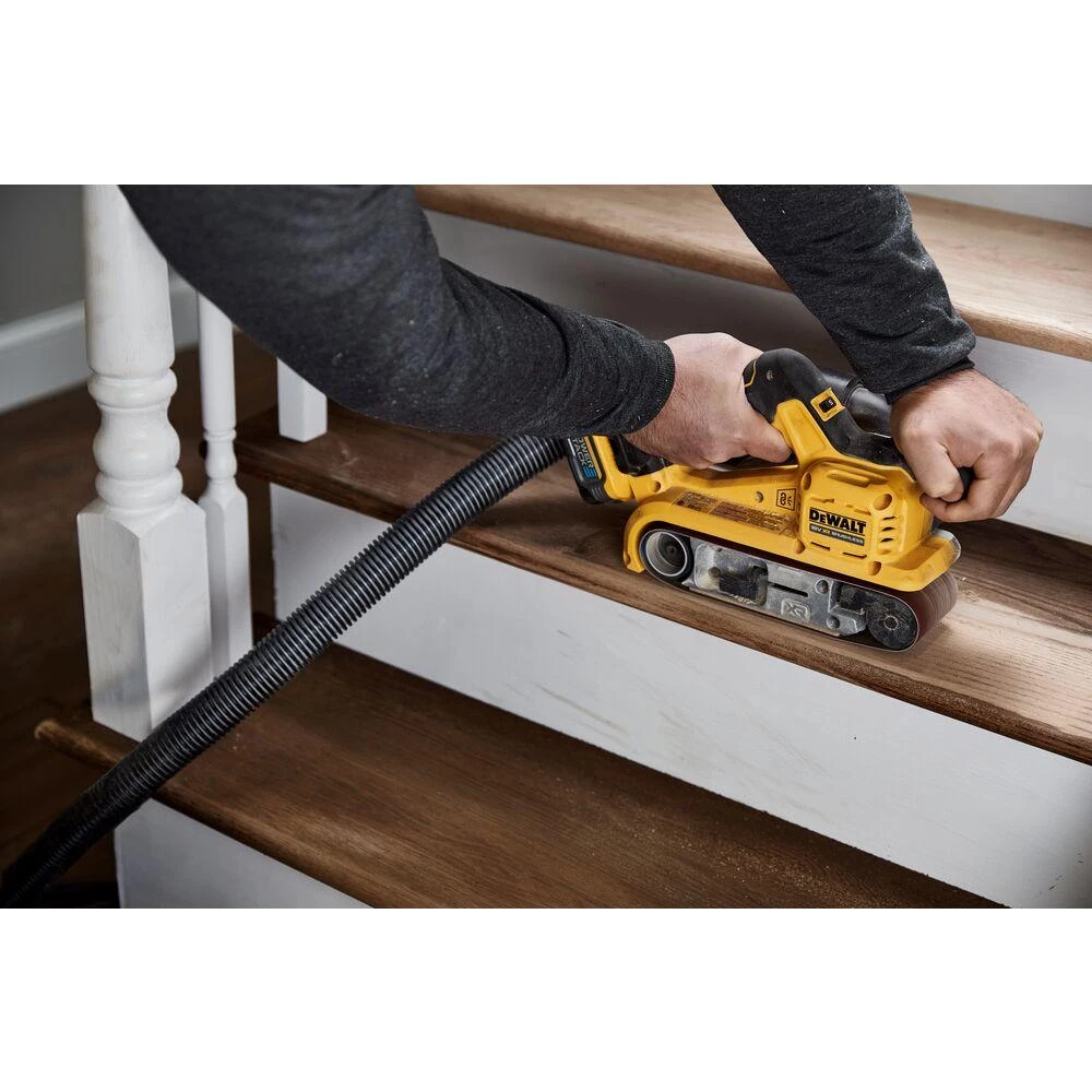 De Walt Juostinis šlifuoklis DeWalt DCW220N-XJ; 18 V (be akumuliatoriaus ir pakrovėjo)