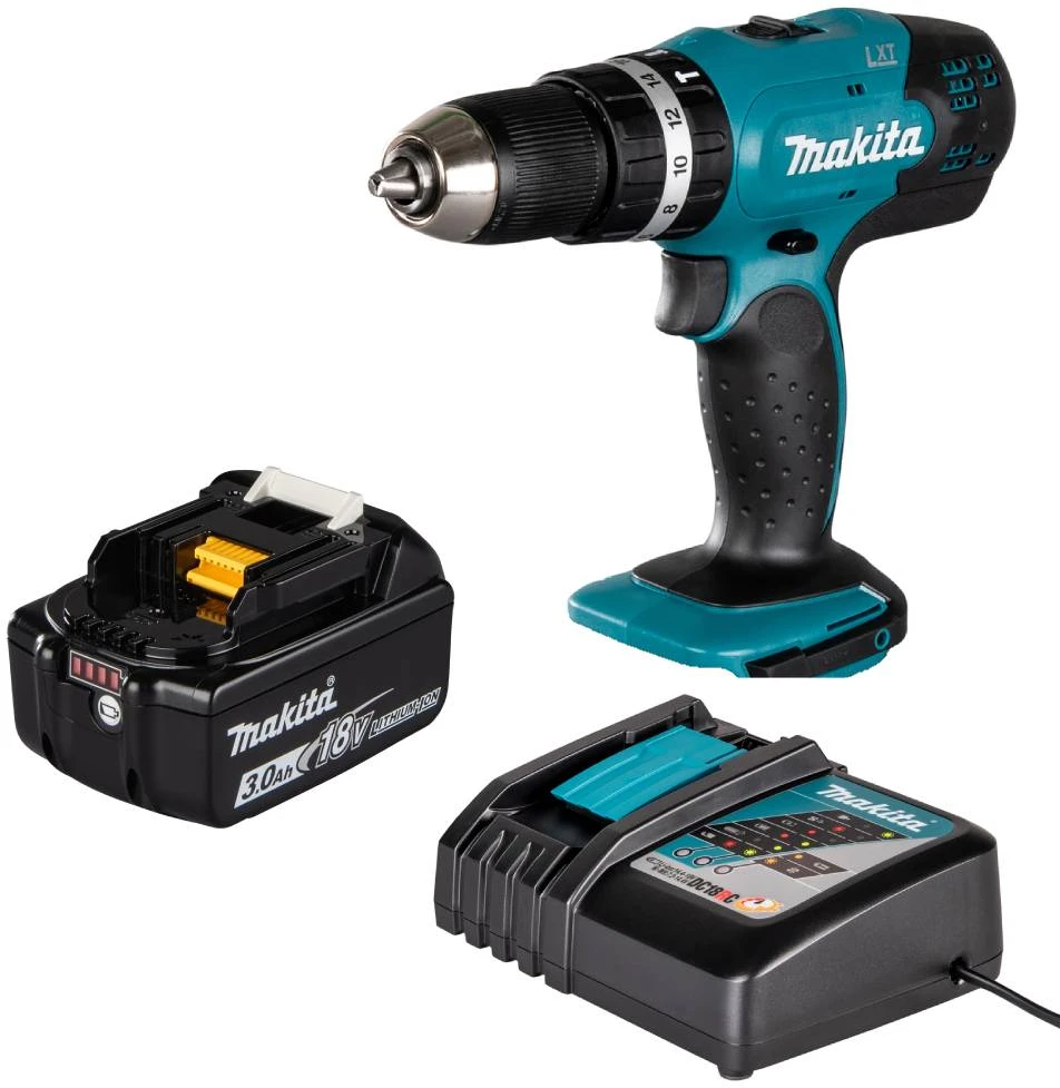 Makita DHP453RFX8 Belaidis smūginis vairuotojas Li-ion LXT 18V/1x3,0 Ah