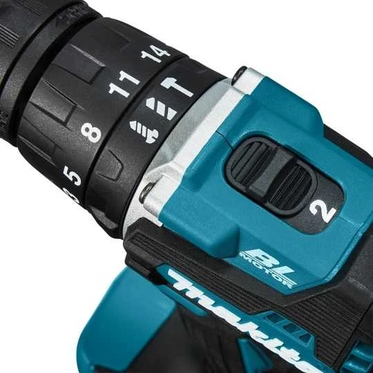 MAKITA akumuliatorinis smūginis suktuvas gręžtuvas DHP487RAJ 18V 40/25Nm 2x2,0Ah