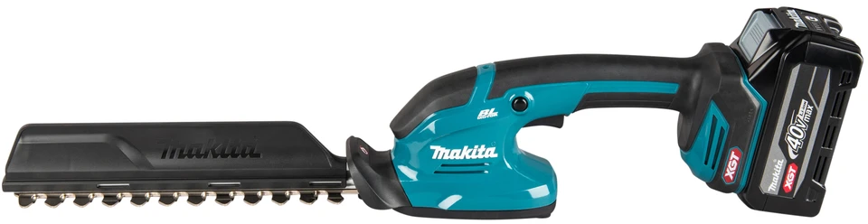 akumulatorowe kompaktowe nożyce do żywopłotu 40V max XGT, ilgis ostrza 20 cm, Makita [UH023GZ] + Dovana rękawice i olej
