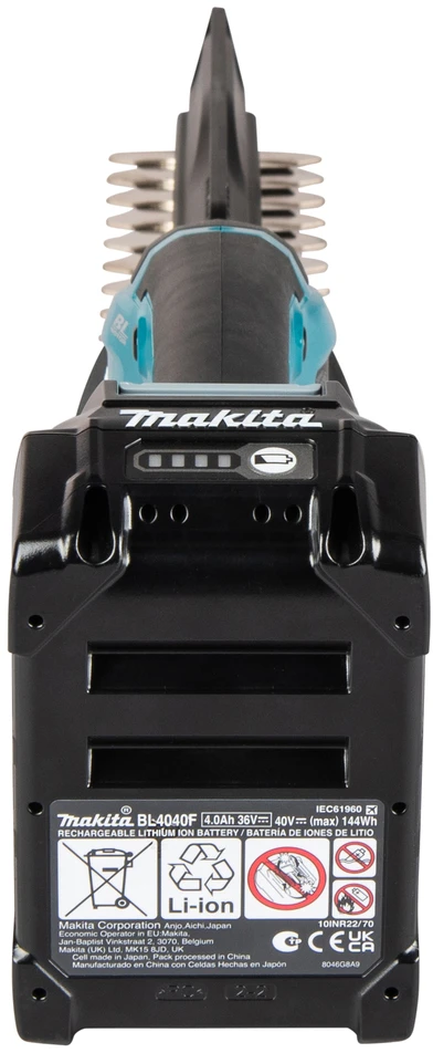 akumulatorowe kompaktowe nożyce do żywopłotu 40V max XGT, ilgis ostrza 20 cm, Makita [UH023GZ] + Dovana rękawice i olej