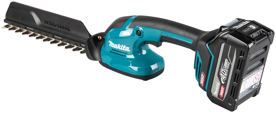 akumulatorowe kompaktowe nożyce do żywopłotu 40V max XGT, ilgis ostrza 20 cm, Makita [UH023GZ] + Dovana rękawice i olej