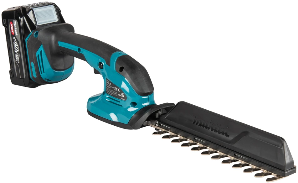 akumulatorowe kompaktowe nożyce do żywopłotu 40V max XGT, ilgis ostrza 20 cm, Makita [UH023GZ] + Dovana rękawice i olej