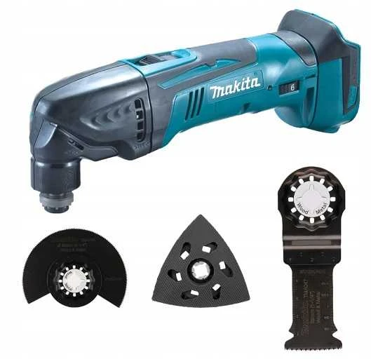 MAKITA DAUGIAFUNKCINIS ĮRANKIS 18V Li-ION BE BATERIJAŲ IR ĮKROVIMO + PRIEDŲ, DTM51ZX1