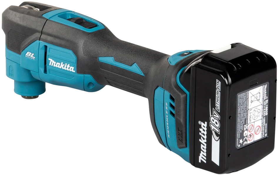 Makita DTM53Z Akumuliatorinis universalus švytuoklinis įrankis 18V, BL-motor, 6000-20000 judesiai per min, amplitudė 3,2°; toolless, Be akumuliatorių ir kroviklio!
