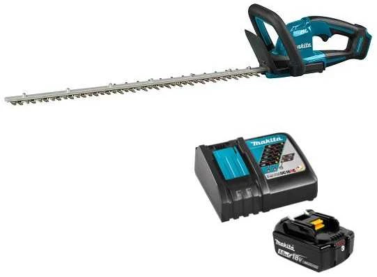 Makita DUH606RT Akumuliatorinės gyvatvorių žirklės, 18 V, 1 x 5,0 Ah, DC18RC, ličio jonų, BL variklis, 600 mm