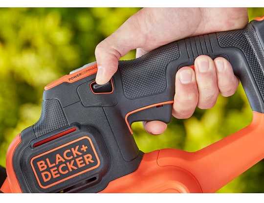Black & Decker Juodas & Decker Akumuliatorinė gyvatvorių žirklės 55 cm, 36 V, Power Command, Juodas & Decker [BCHTS3625L1-QW] 2,5Ah