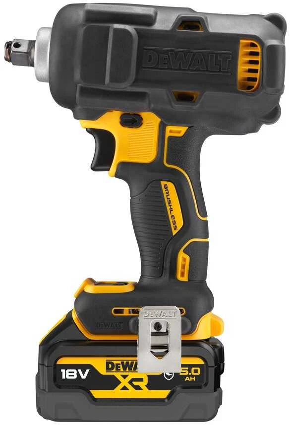 DEWALT Smūginis veržliasukis 1/2" 18V 812Nm 2x5,0Ah 4-BIEGI PIERŚCIEŃ ZABEZPIECZAJĄCY DCF891P2G
