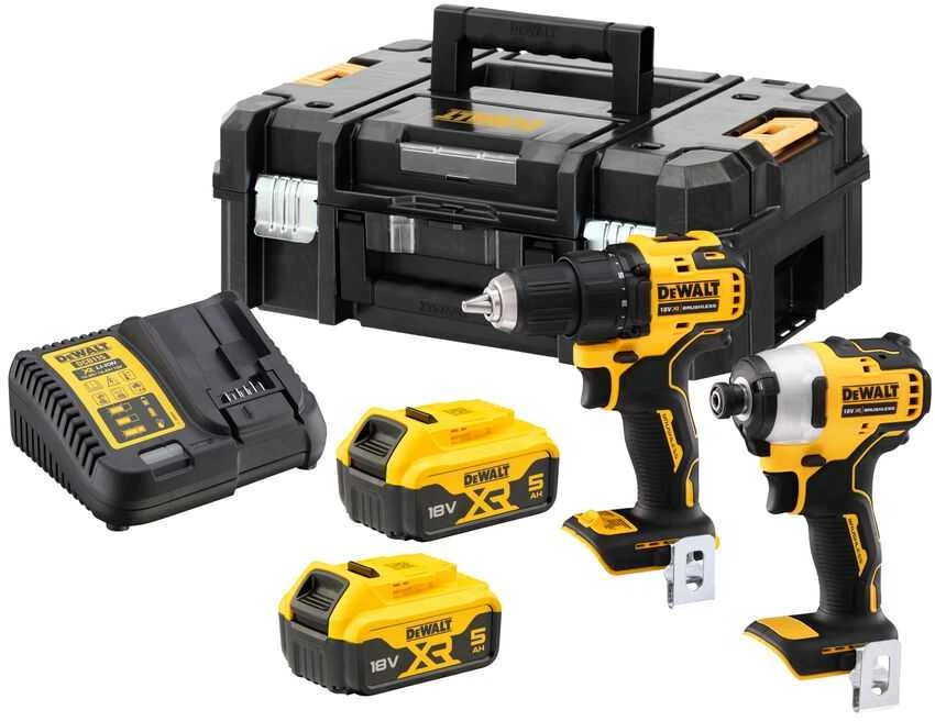 Dewalt akumuliatorinių įrankių komplektas su lagaminu