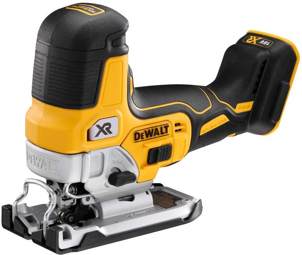 Akumuliatorinis siaurapjūklis DeWalt DCS335
