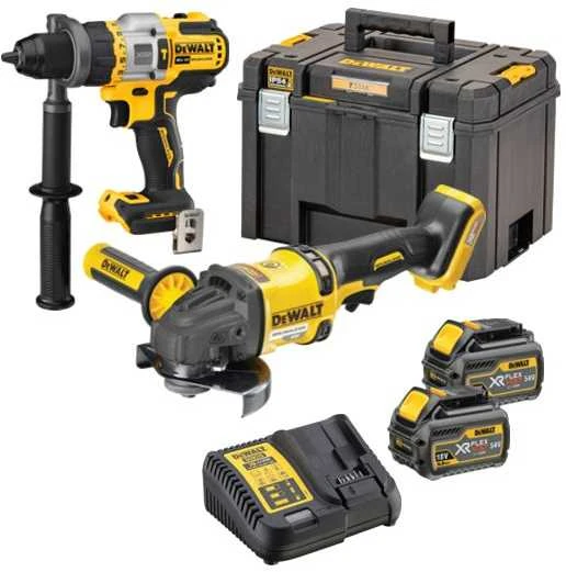 DeWalt įrankių rinkinys su akumuliatoriais ir krovikliu