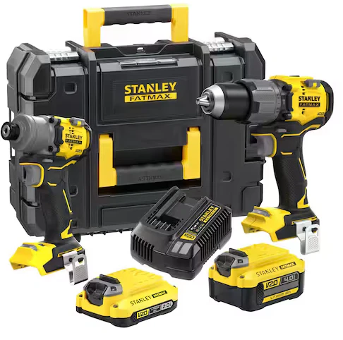 STANLEY V20 SFMCK211MDT RINKINYS (SFMCD726 + SFMCF830) 1×4,0Ah 1×2,0Ah PRO-STACK