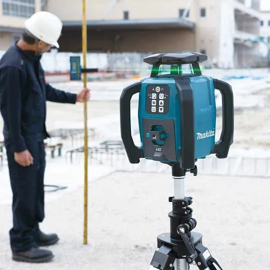 Makita SKR001Z Rotacinis lazerinis nivelyras XGT/LXT/CXT, 800m, IP67, (žalios spalvos lazeris)