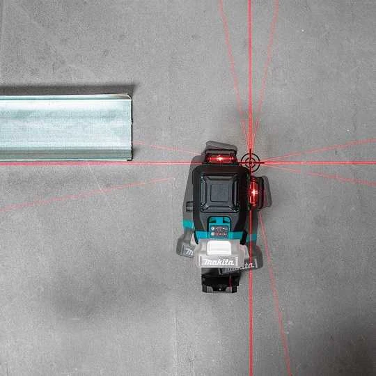 Makita Akumuliatorinis 360° CXT® lazerinis nivelyras SK700D 12Vmax • Raudono spindulio • 25 m