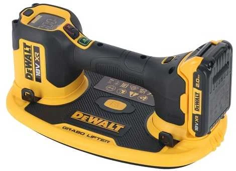 Stiklo laikiklis DeWalt DCE590D1T-QW; 120 kg; 18 V; 1x2,0 Ah akum.
