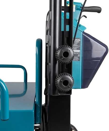 Makita DCU601Z akumuliatorinis karutis 2X18V ličio jonų, elektrinis keltuvas, BL variklis, 3 greičiai, maks. apkrova 300kg, 145kg be akumuliatoriaus ir krovinio