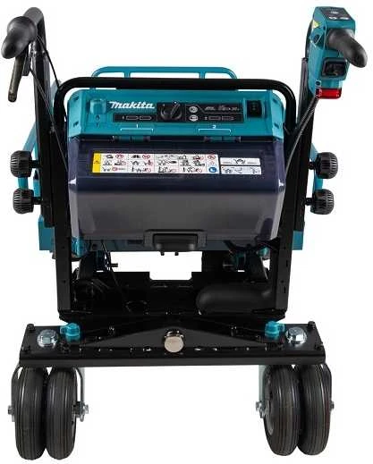Makita DCU601Z akumuliatorinis karutis 2X18V ličio jonų, elektrinis keltuvas, BL variklis, 3 greičiai, maks. apkrova 300kg, 145kg be akumuliatoriaus ir krovinio