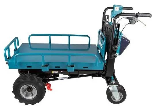 Makita DCU601Z akumuliatorinis karutis 2X18V ličio jonų, elektrinis keltuvas, BL variklis, 3 greičiai, maks. apkrova 300kg, 145kg be akumuliatoriaus ir krovinio