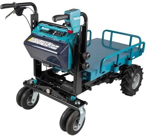Makita DCU601Z akumuliatorinis karutis 2X18V ličio jonų, elektrinis keltuvas, BL variklis, 3 greičiai, maks. apkrova 300kg, 145kg be akumuliatoriaus ir krovinio