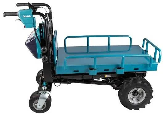 Makita DCU601Z akumuliatorinis karutis 2X18V ličio jonų, elektrinis keltuvas, BL variklis, 3 greičiai, maks. apkrova 300kg, 145kg be akumuliatoriaus ir krovinio
