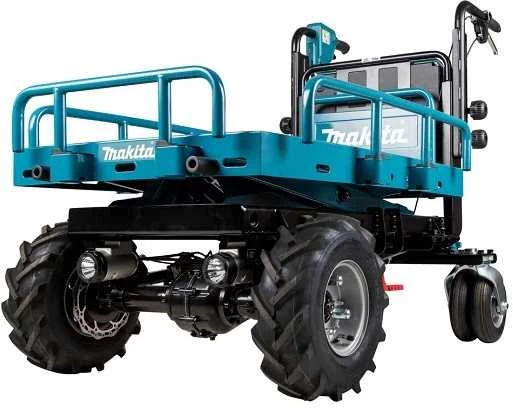 Makita DCU601Z akumuliatorinis karutis 2X18V ličio jonų, elektrinis keltuvas, BL variklis, 3 greičiai, maks. apkrova 300kg, 145kg be akumuliatoriaus ir krovinio