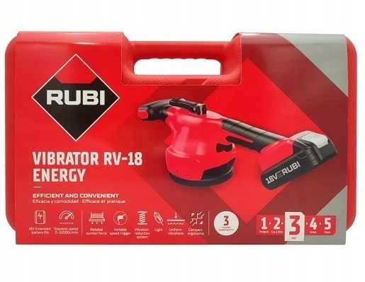 Vibratorius Rubi 60943; 18 V; 1x2,0 Ah akum.