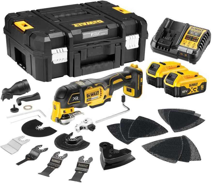 Daugiafunkcinis įrankis DeWalt DCS356P2-QW; 18 V, 2 x 5,0 Ah