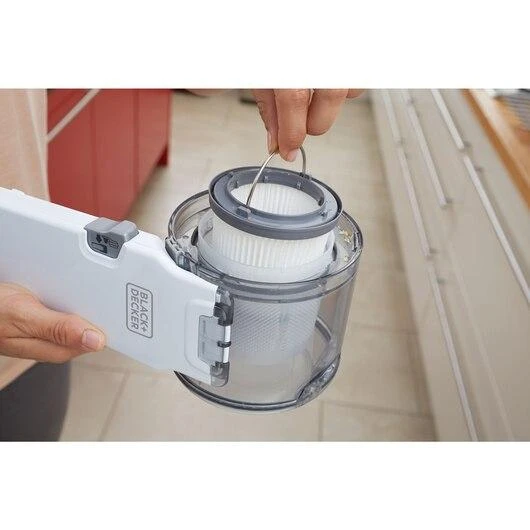 Dulkių siurblys Black & Decker Juodas & Decker Vacuum cleaner bagless, handheld Juodas & Decker Pivot PV1820L-QW (35W, baltos spalvos)