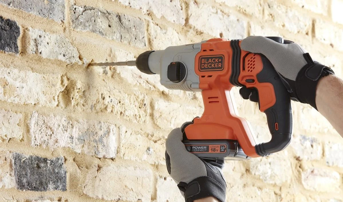 Black & Decker Juodas & Decker Perforatorius Juodas & Decker BCD900B-XJ; 1,2 J; SDS-plus; 18 V (be akumuliatoriaus ir pakrovėjo)
