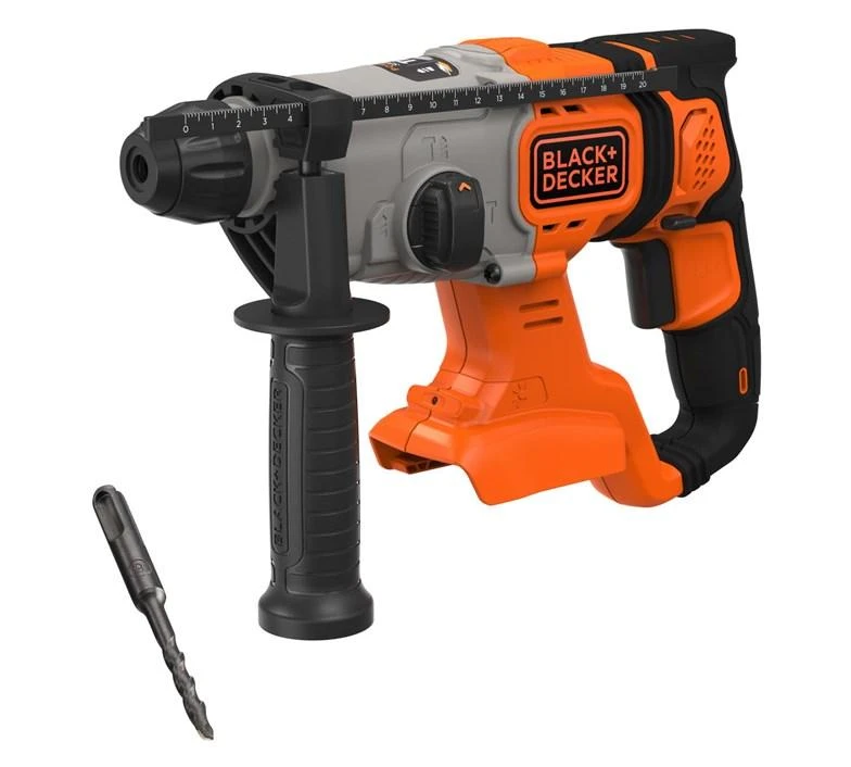 Black & Decker Juodas & Decker Perforatorius Juodas & Decker BCD900B-XJ; 1,2 J; SDS-plus; 18 V (be akumuliatoriaus ir pakrovėjo)