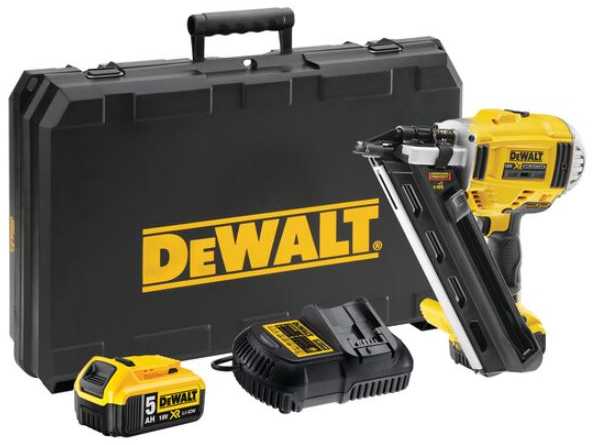 Akumuliatorinė viniakalė DEWALT DCN695P2, 18V, 2x5.0Ah
