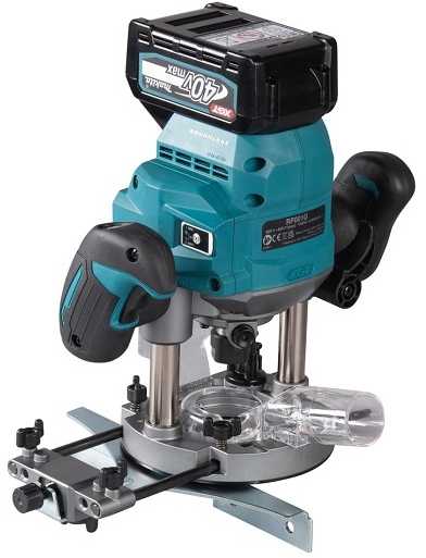 akumuliatorinė frezarka górnowrzecionowa 40V XGT Makita [RP001GM201] 2x4,0Ah