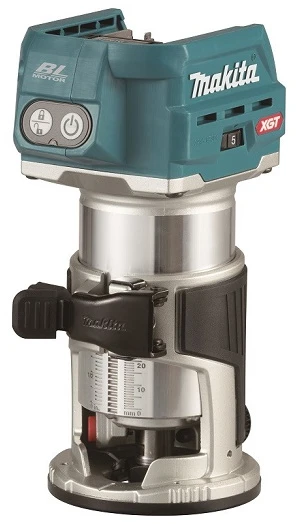 Akumuliatorinė kantų freza Makita RT001GZ17; 40 V (be akumuliatoriaus ir pakrovėjo)