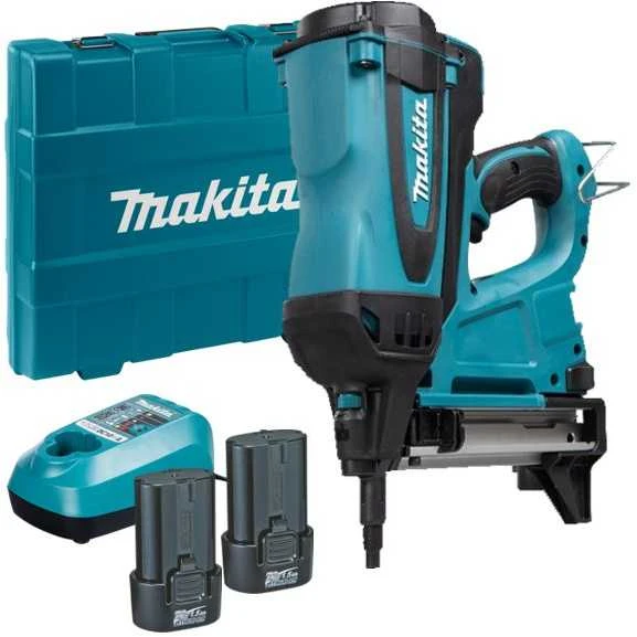 Akumuliatorinis / dujinis viniakalis Makita GN420CLSE; 7,2 V; 2x1,0 Ah akum.