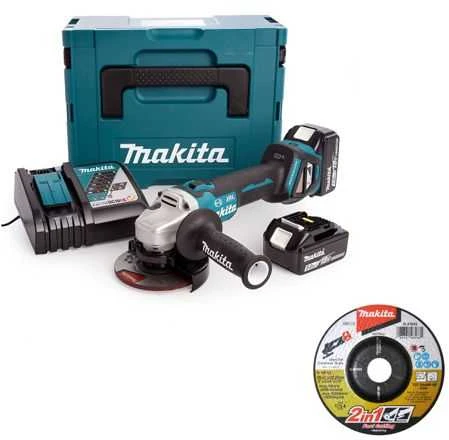 Makita DGA513 pilnas komplektas su priedais