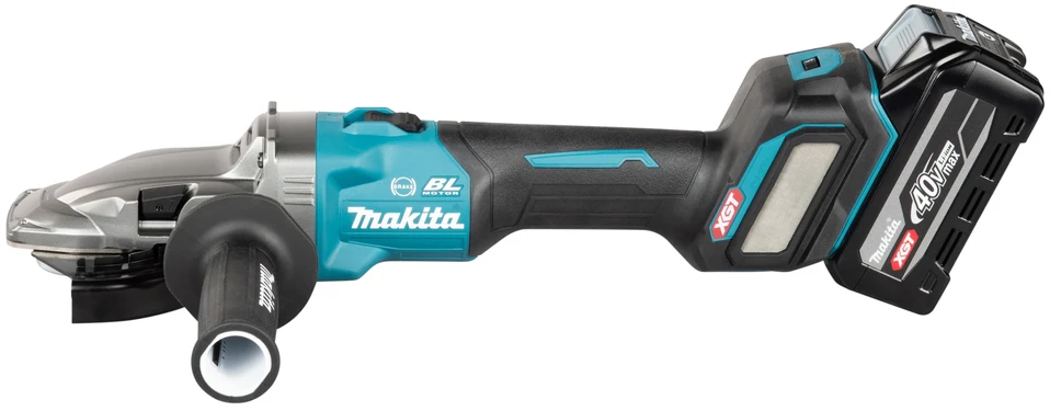 Makita akumuliatorinis XGT® kampinis šlifuoklis su plokščiu reduktoriaus korpusu (GA055GZ01)