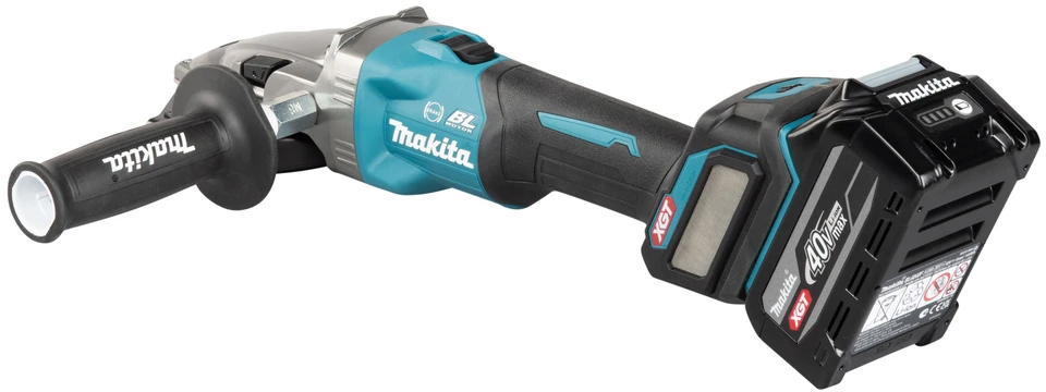 Makita akumuliatorinis XGT® kampinis šlifuoklis su plokščiu reduktoriaus korpusu (GA055GZ01)